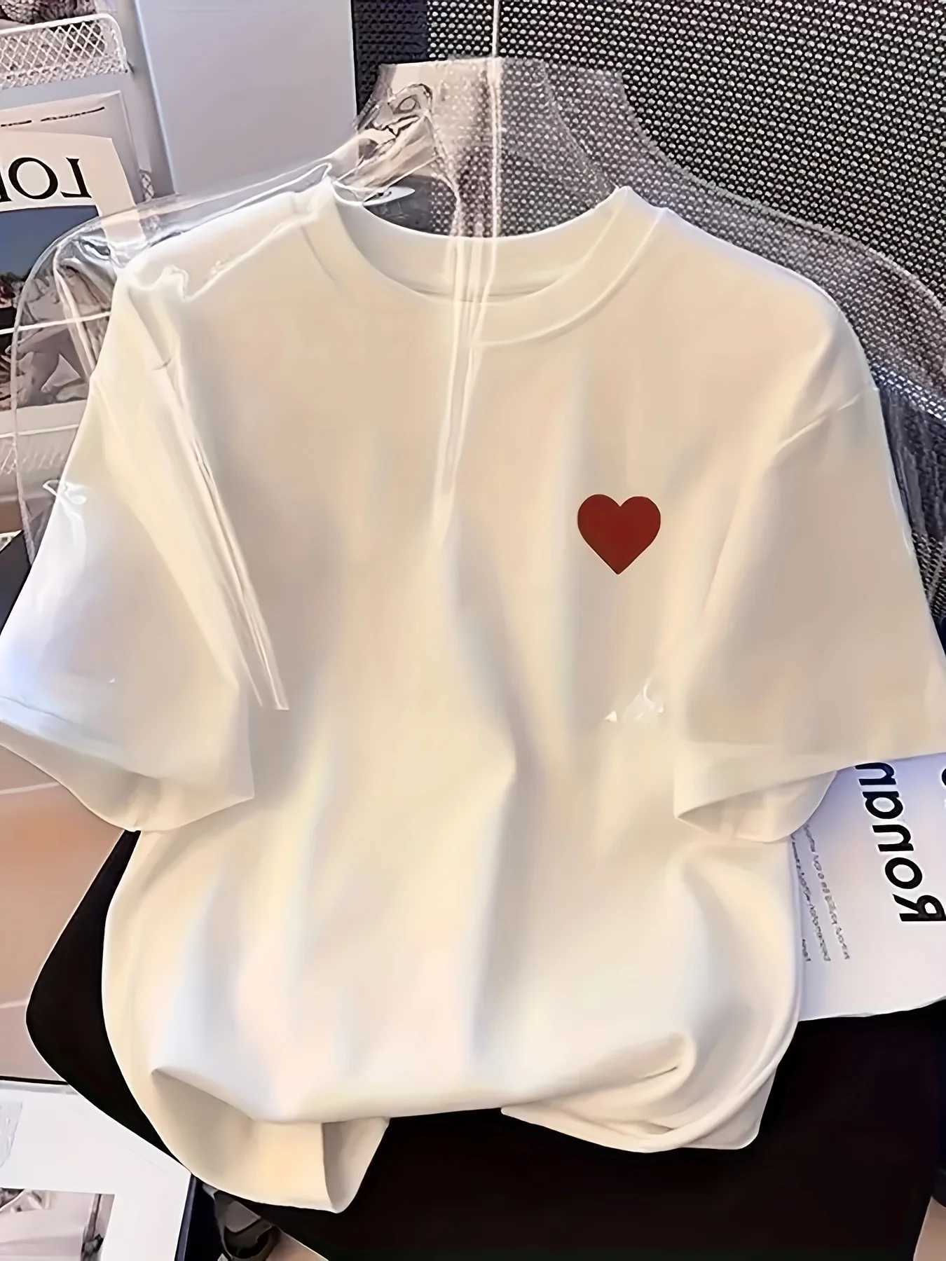 Short-sleeved T-shirt casual short-sleeved perfect choice for summer comfortable fashionable and casual daily wear for women M260317