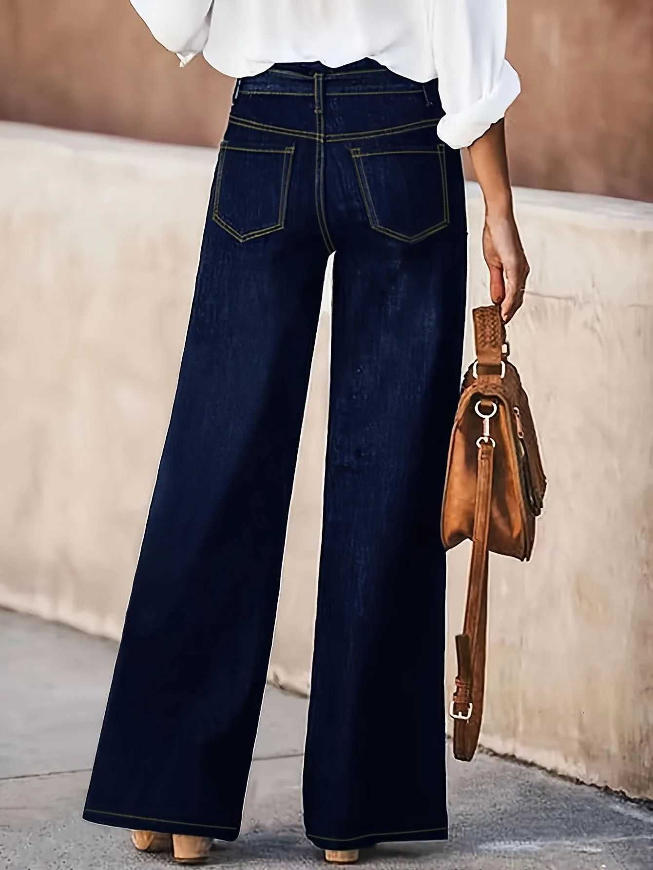 Womens Straight Leg Jeans with Belt - Stylish and Comfortable Womens Denim PantsT260317