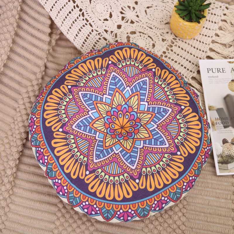 Bohemia Cotton Linen Chair Cushion Geometric Cotton And Hemp Round Chair Cushion Yoga Meditation Floor Mat Sofa Pillow Cushion D260317
