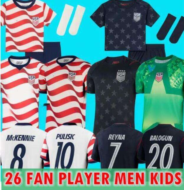 2026 PULISIC MCKENNIE Football USA Jersey 26 27 ERTZ ALTIDORE PRESS WOOD MORGAN LLOYD 2025 2026 America Football Shirt United States Camisetas USMNT PLAYER Men Kits