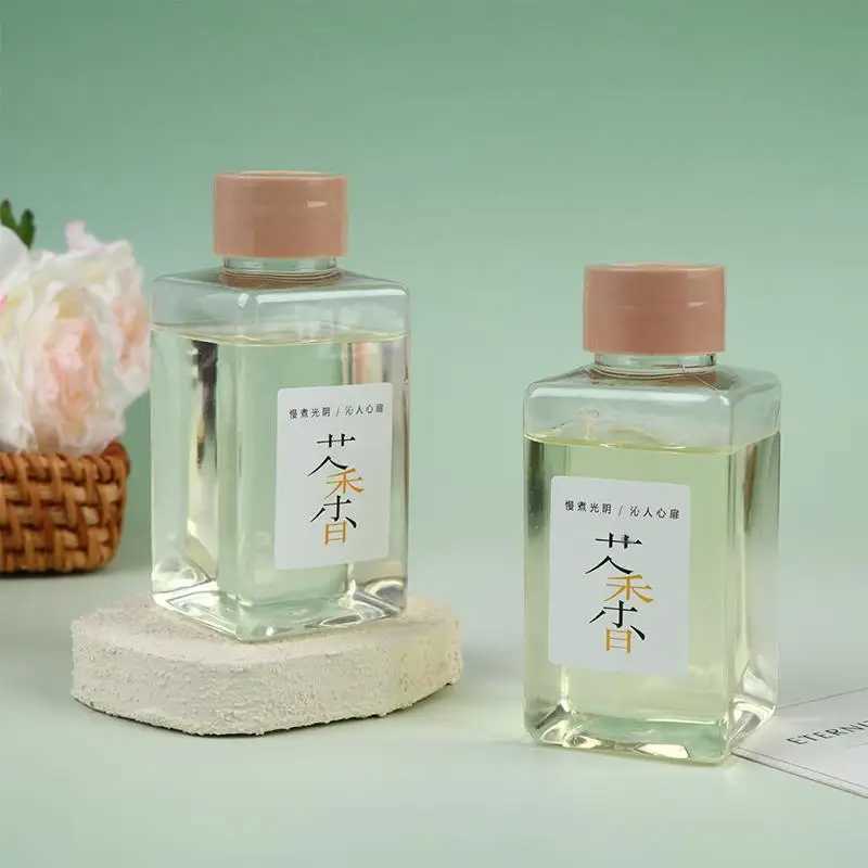 New 1/2Pcs Fireless Aromatherapy Essential Oil Office Room Air Freshener Ornament Tea Fragrance Oil With Reed Diffuser Stick D260317