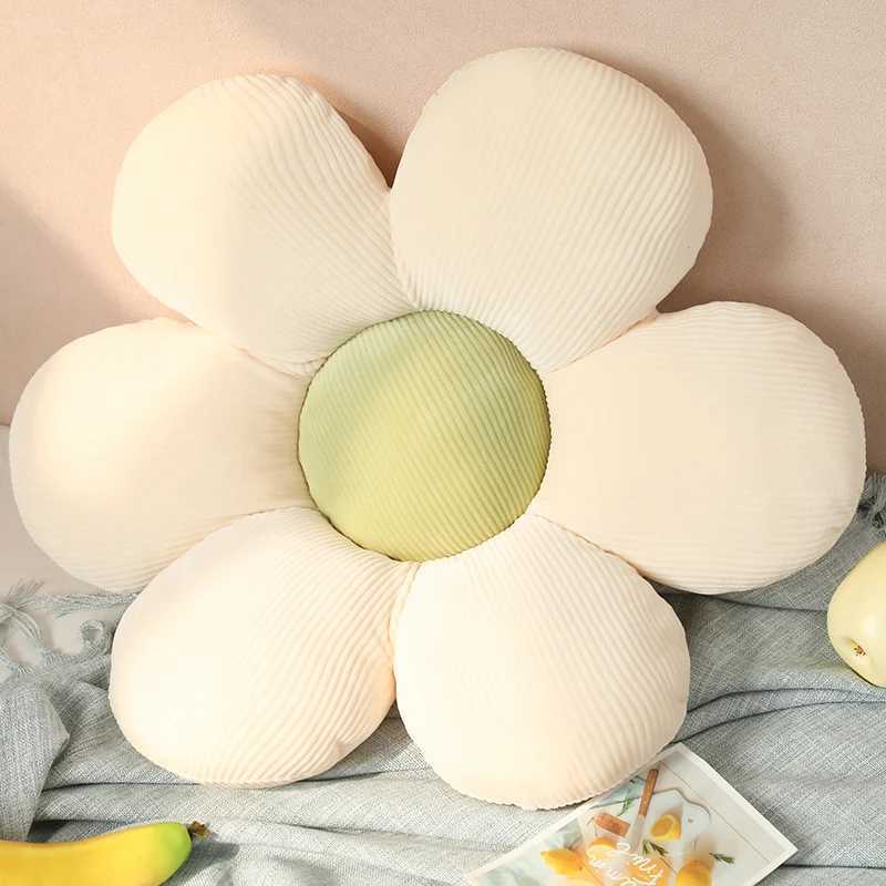 35cm Colorful Flowers Plush Pillow Plant Petal Cushion Stuffed Sofa cushion Girls Baby Home Pillow Decor Gift D260317