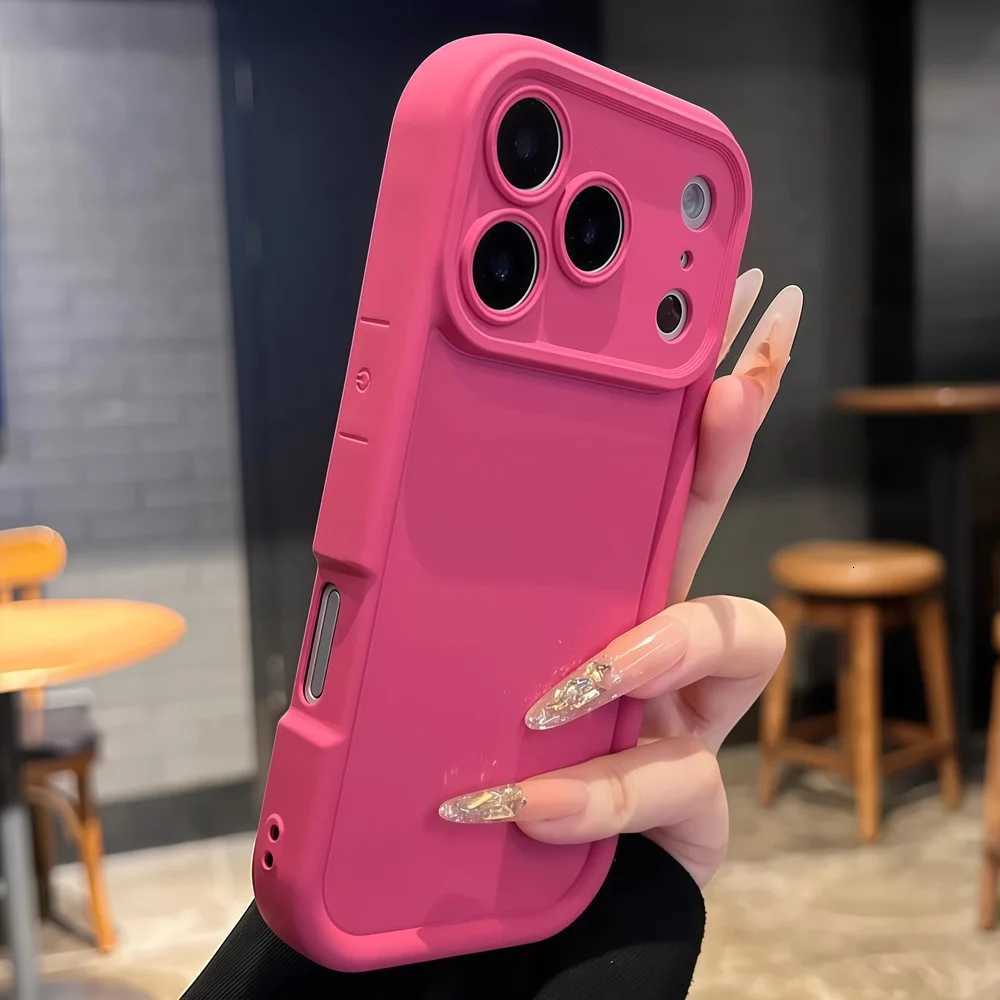 Luxury Candy Color Silicone Phone Case For iPhone 17 Air 16 15 14 13 12 11 Pro Max Plus Plain Shockproof Bumper Cover C260314