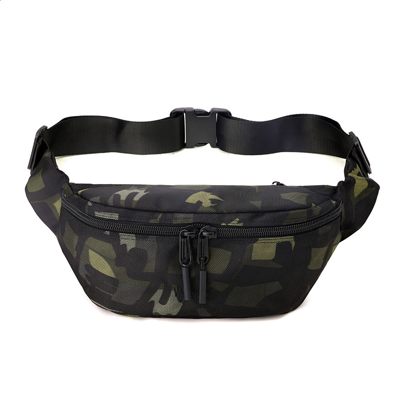 Splintertarn German WW2 Camouflage Fanny Pack Military Army Tactical Camo Sling Crossbody Waist Bag Cycling Phone Money Pouch 241228