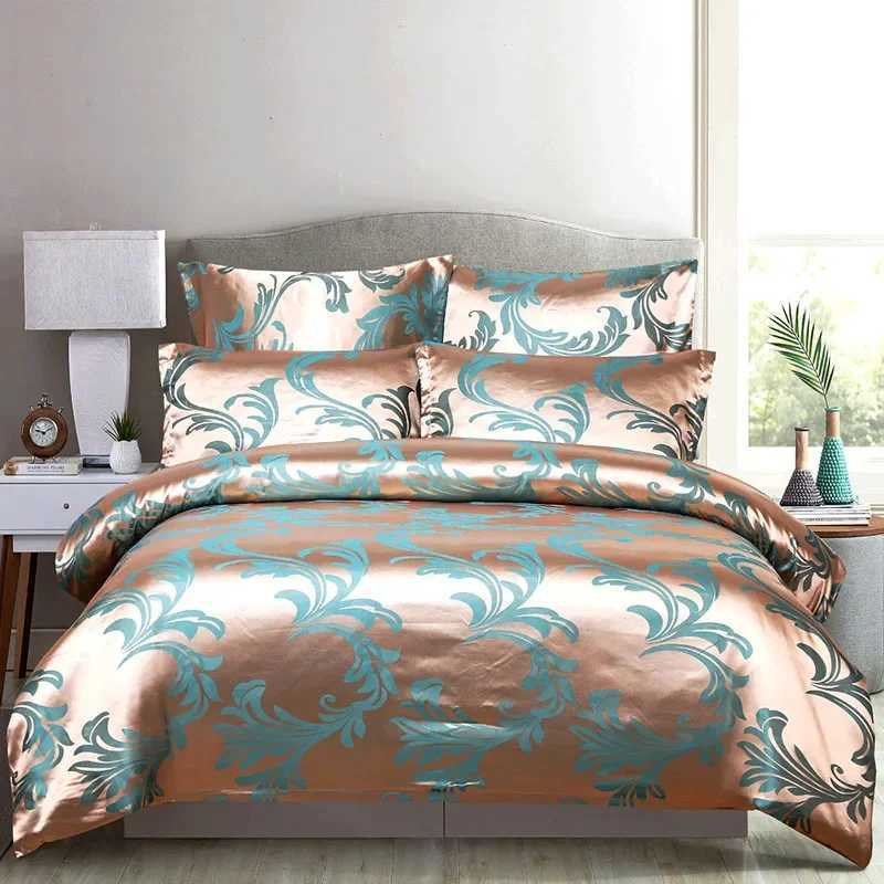 European Satin Jacquard Duvet Cover Set High Quality Smooth and Skin Friendly Comforter Cover Set Summer Bedding Kit for Adults D260317
