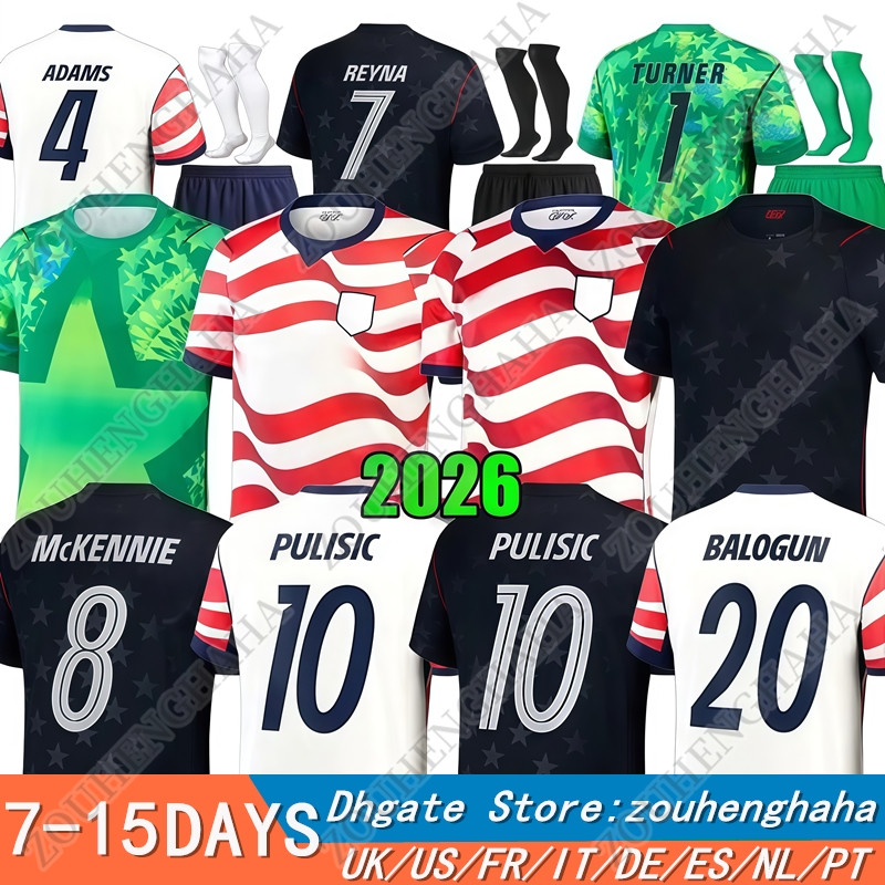 S-4XL 26 27 PULISIC BALOGUN USMNT soccer Jerseys 2026 2027 America Home Away Player Fans Men Kids Football Jersey Shirts Kit SMITH MORGAN MUSAH McKENNIE ADAMS