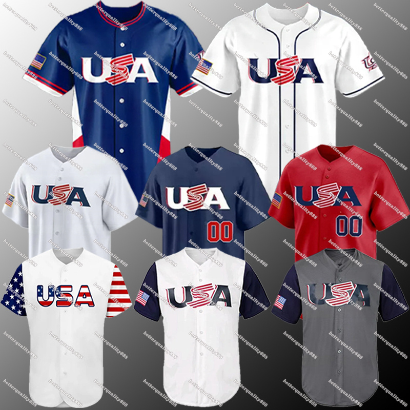 USA Baseball Jersey 2026 World Baseball Classic Jersey Tarik Skubal Aaron Judge Mason Miller Logan Webb David Bednar Harper Mookie Zack Wheeler