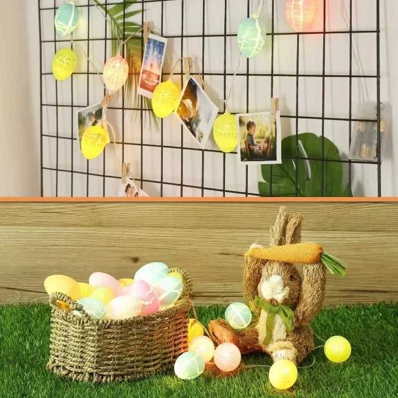1-5PCS Cracked Egg Design LED Easter String Lights Holiday Decor for Party Birthday Yard Indoor Festival Celebration Lighting H260316
