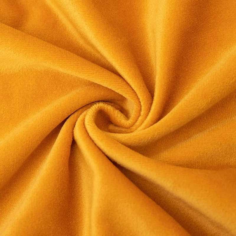 Velvet Soft Solid Decorative Throw Pillow Cover with Tassels Boho Accent Luxury Gift Cushion Case for Couch Bedroom Car Yellow D260317