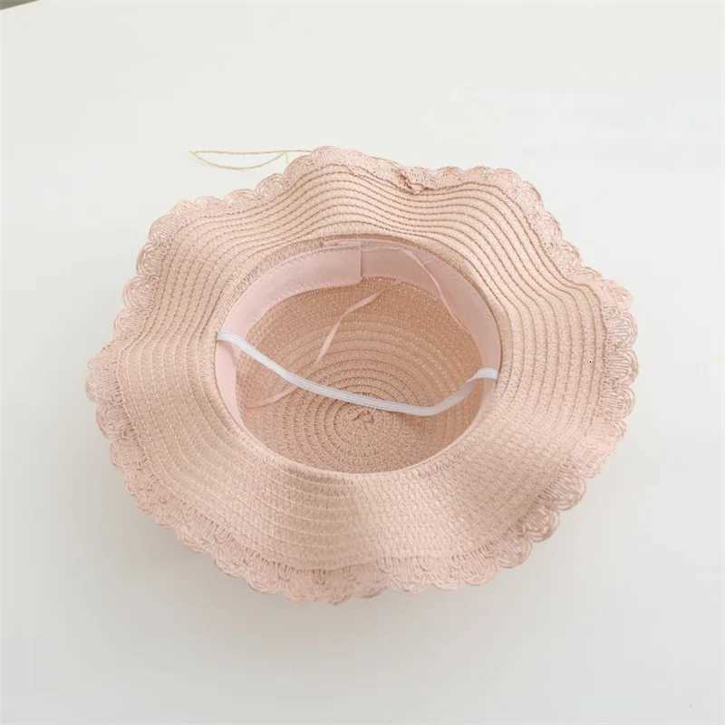 Summer child casual butterfly straw hat handbags Sets Kid girls Outdoor holiday panama cap straw bags Sun hat 2pcs H260317 - view 7