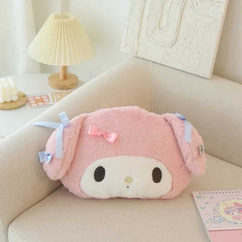 Comfortable My Melody Headrest Back Cushion Seat Belt Cover Soft Japanese Style Cuddly Pillow Lolita Car Decor Xmas Gifts Girl D260317