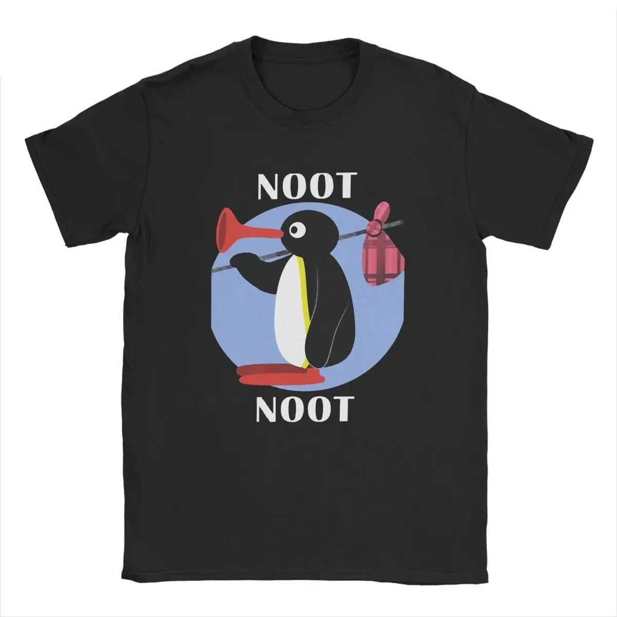 Noot Pingu Tshirt Men Women Vintage T-Shirts Round Neck Penguin Tee Shirt Harajuku Clothes Classic Womens Clothing M260317