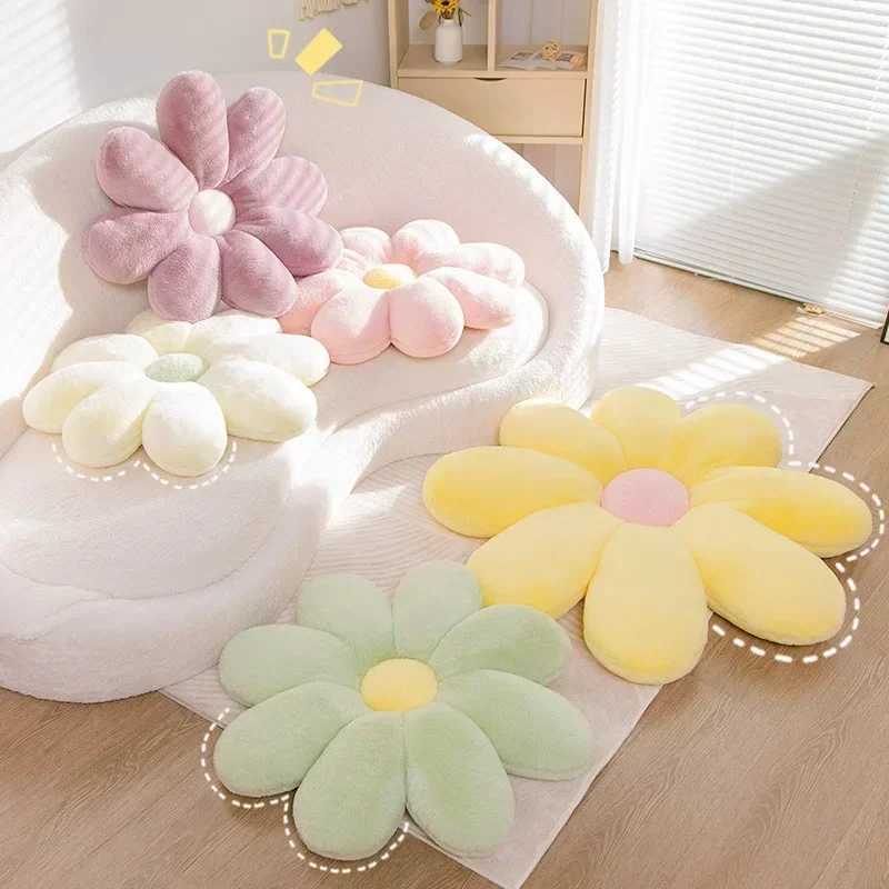 60CM 8-petal Chrysanthemum Pillow Bed Head Flower Petal Shaped Cushion Chair Sofa Cushion Cute Pillow Floor Cushion D260317