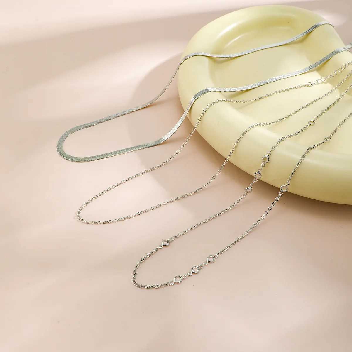 3Pcs Sexy Gold Color Flat Snake Chain Bellly Waist Chain for Women Boho Rhinestone Belt Body Jewelry Summer Bikini Accessories H260316 - view 5