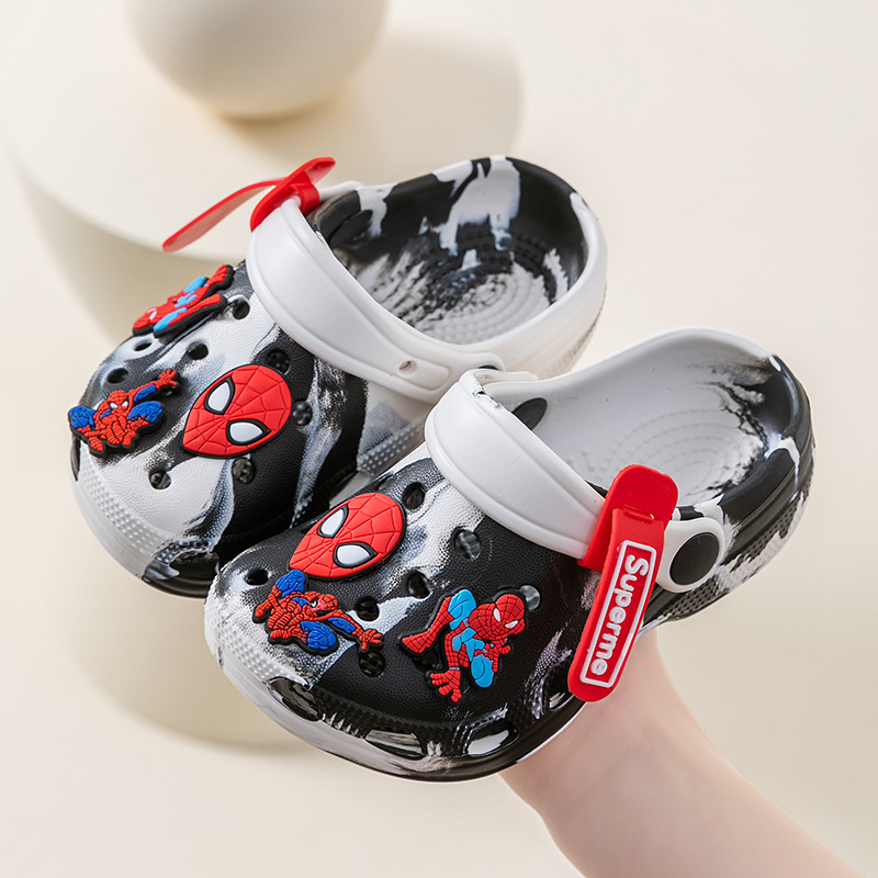 kids clogs boys slippers kids anti-slip slippers eva waterproof clogs cartoon clogs beach sandals for kids shower slippers for boys lightweight kids s