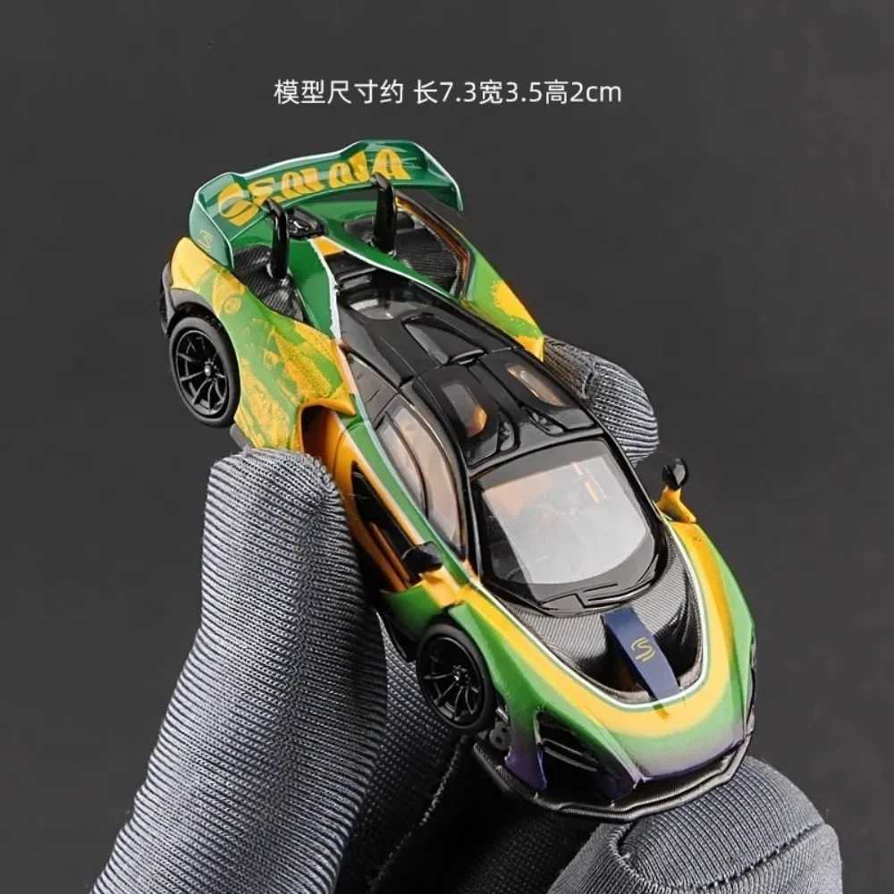 Masdi 164 Mclaren Senna MCL1110 Special Edition Sports Car Alloy Miniature Diecast Ornament Mclaren Collection Model Boy Gifts D260317