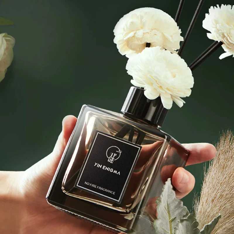 Flameless Aromatherapy Essential Oil Reed Diffuser Scent Candle Sets Odor Removal Home Fragrance Ornament Square Bottle D260317