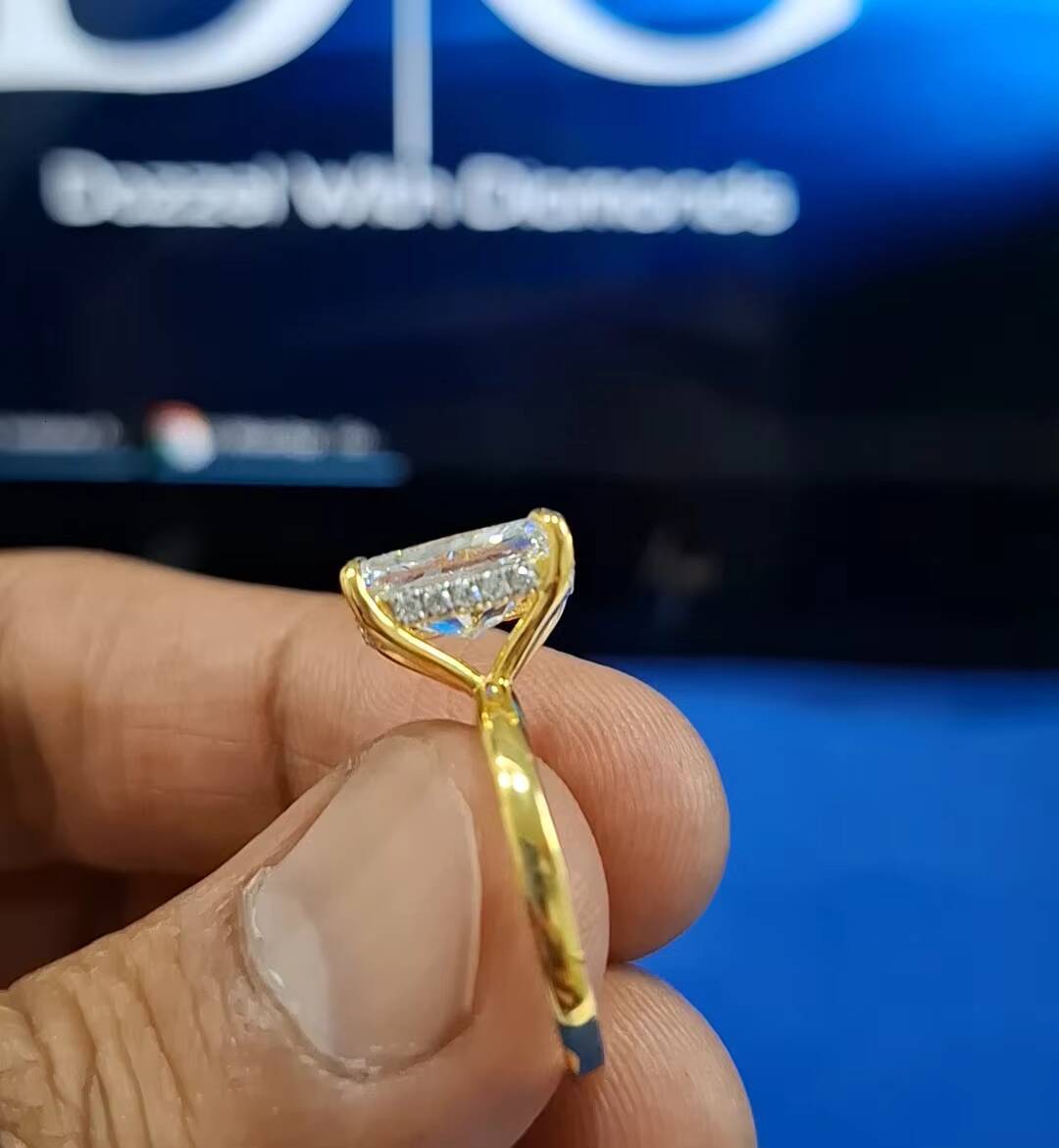 IGI Certified Ethnic Fine Jewelry Newly Radiont Cut Diamond Solitaire Ring for Wedding Engagement Anniversary or Party Gift