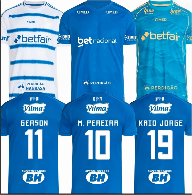 25-26 Cruzeiro WILLIAM Mens Soccer Jerseys MACHADO W.RIBEIRO M.VITAL 24 25 Home Away 3rd Special editions Football Shirts Aldult short sleeve Uniforms