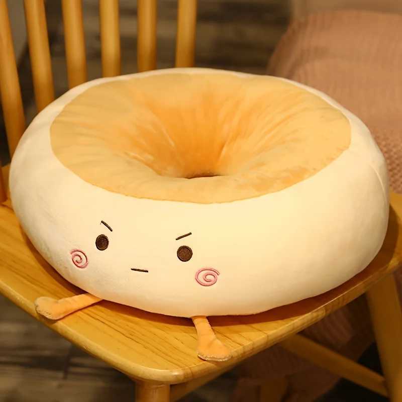 Bread Cushion Office Sitting Floor Chair Cushions Student Memory Cotton Thickened Soft Cartoon Nap Pillow for Waist Support D260317