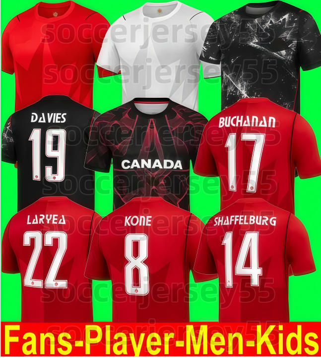 26 27 Canada soccer Jerseys 2026 2027 Home Away Player Fans Men Kids Football Jersey Shirts Kit DAVIES J.DAVID LARIN UGBO CAVALLINI MILLAR EUSTAQUIO FRASER