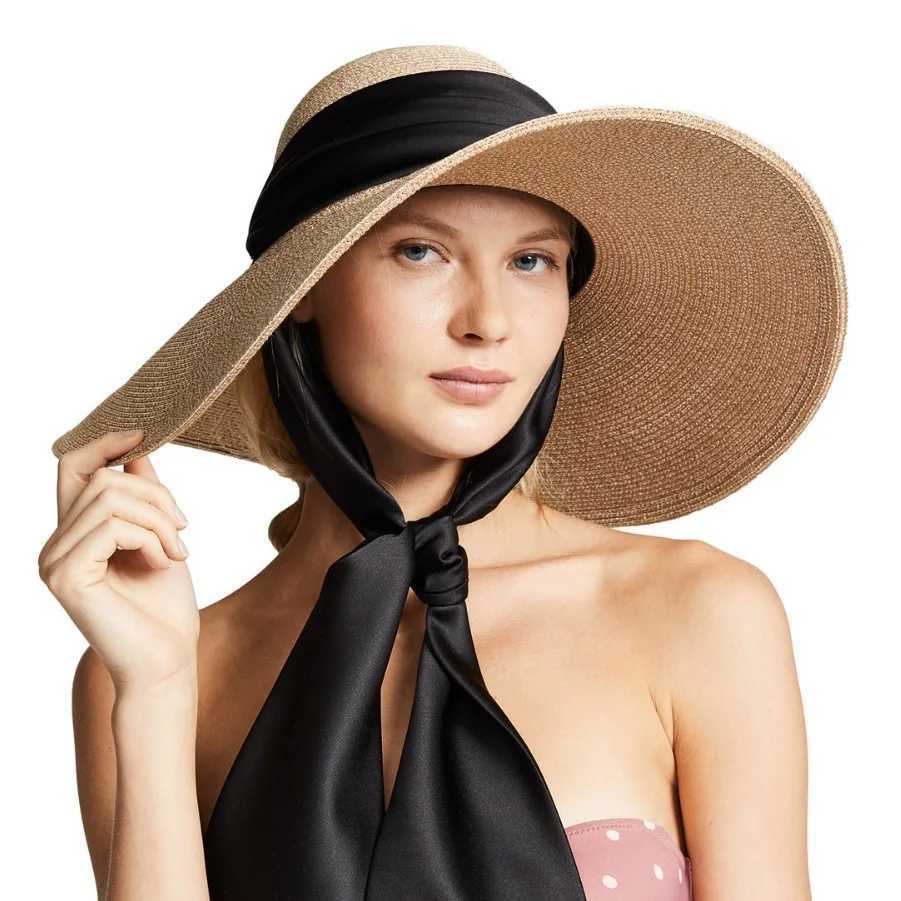 USPOP New Fashion Casual Wide Strap Dome Straw Hat for Women Wide Brim Beach Hat H260317 - view 3