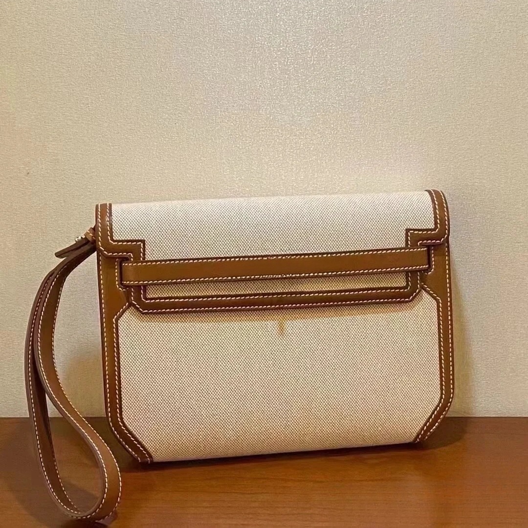 Real Leather & Canvas Clutch Bags Party Evening Purse Girl Shoulder Bags New Luxury Designer Envelope Bag High Quality Purses And Handbags Small Envelope Wallet 3206