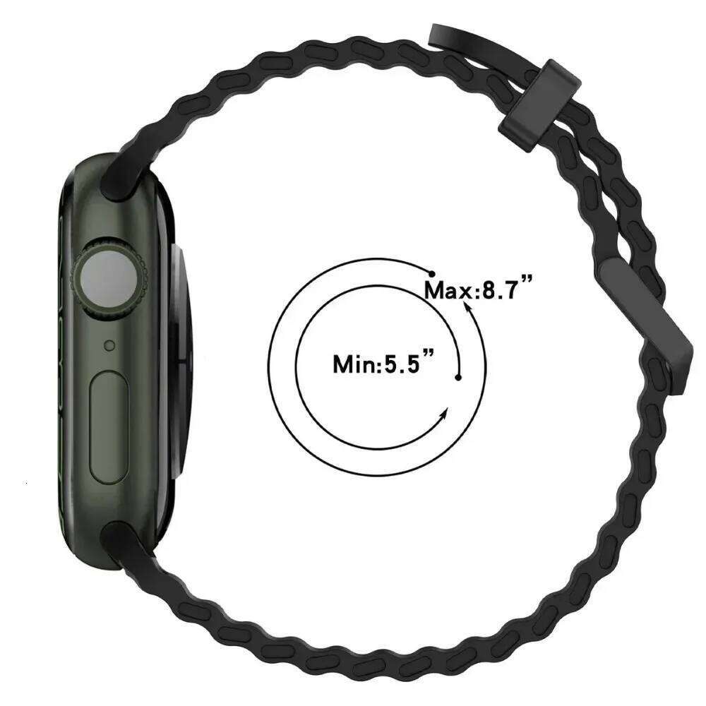 Ocean Band for Apple Watch 2 49mm 46mm 45mm 44mm Breathable Bracelet Wristband iWatch Series Ultra 10 9 8 7 6 5 SE 4 Strap