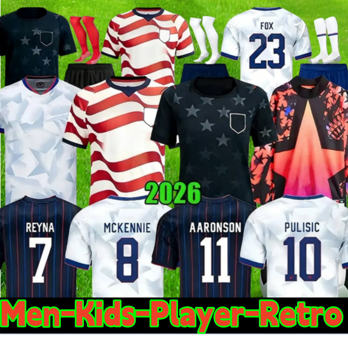 USA jersey 2026 PULISIC MCKENNIE Football Jersey 2026 ERTZ ALTIDORE PRESS WOOD MORGAN LLOYD America Football Shirt United States Camisetas USA USMNT267