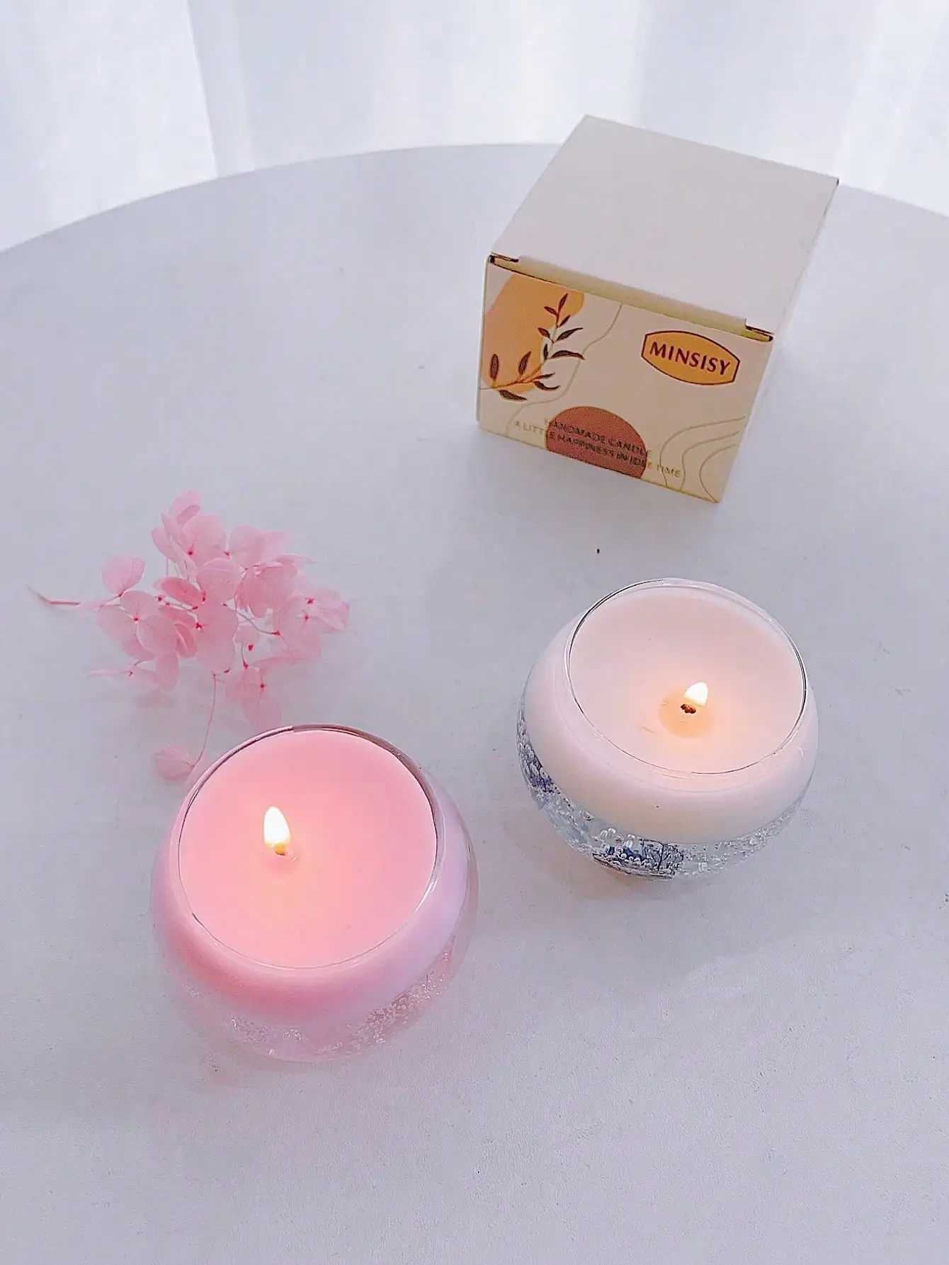 1pc Floating Preserved Flower Scented Candle Creative Ornament Crystal Jelly Candle For Birthdays Weddings New Year Gifts D260318