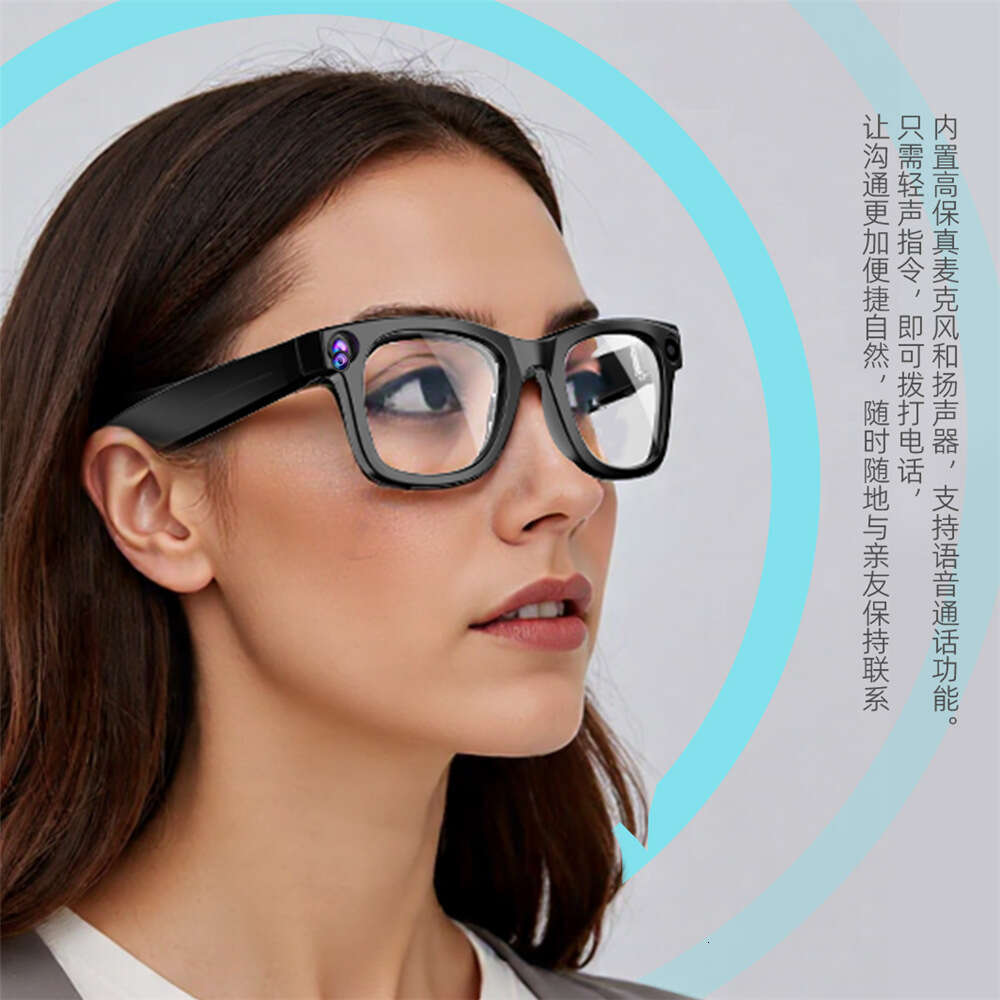 Brand AI Smart Glasses Real-time Translation Video Recording Meeting Recorder Intelligent Voice Recognition Hands-free Camera CKS