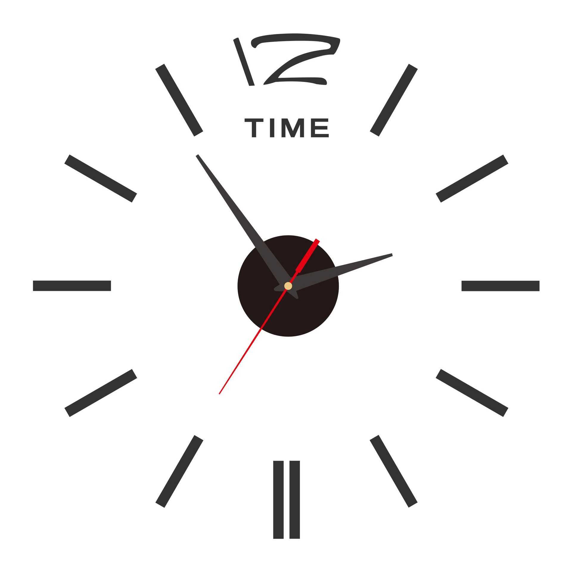 2023 Modern Design Large Wall Clock 3D DIY Quartz Clocks Fashion Watches Acrylic Mirror Stickers Living Room Home Decor Horloge D260318