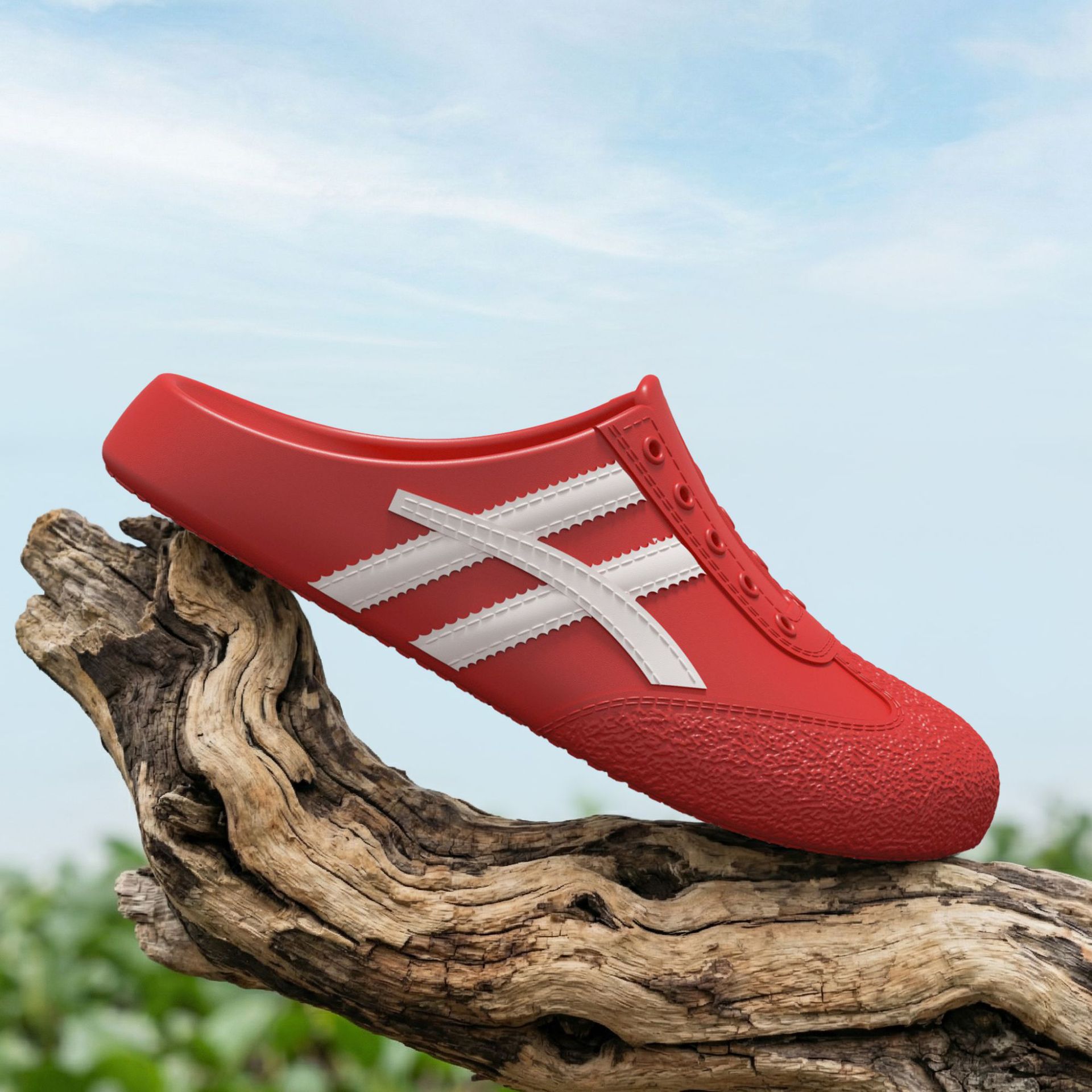 hot Free delivery Slippers 2026 Baotou Half Slippers New Summer Outerwear Lazy One Foot One Step Cold Slippers