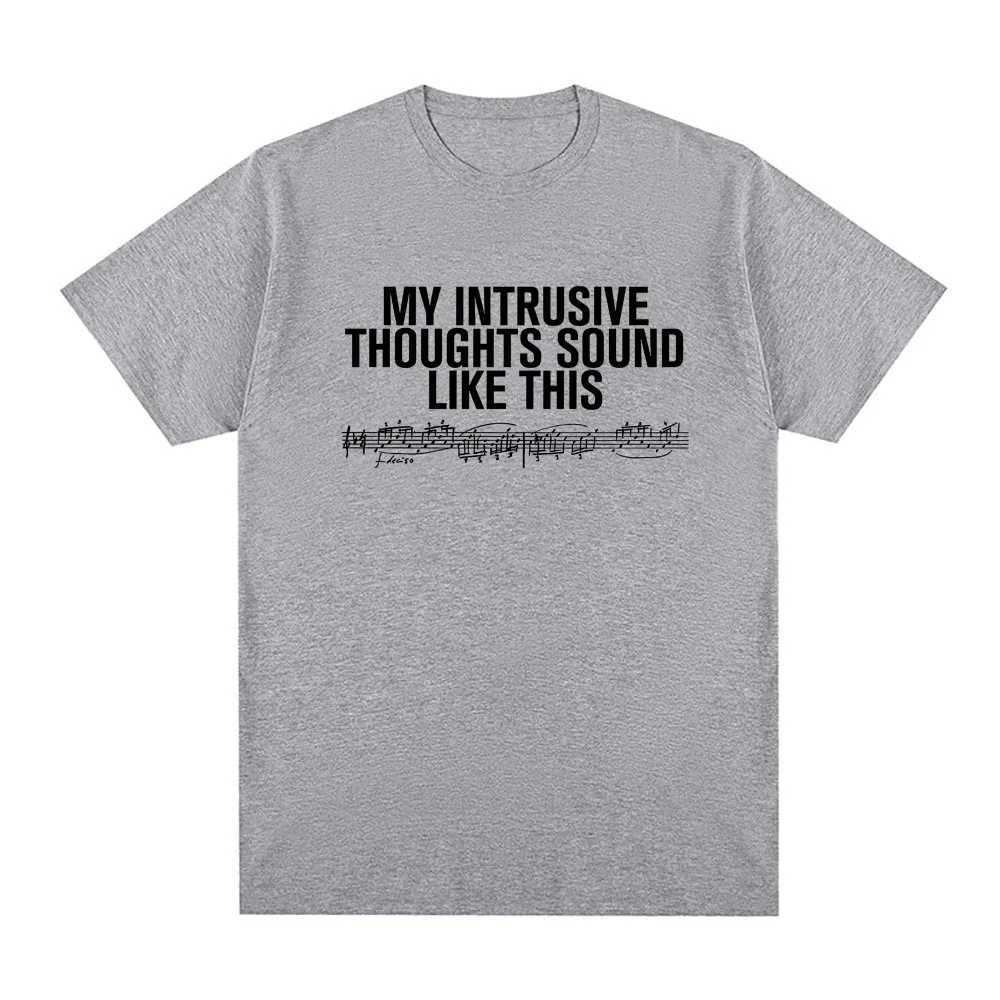 INTRUSIVE THOUGHTS BABY TEE 2026 new style ROSALIA Same As Official Website High Quality Tee-shirt 100Cotton Soft Round NeckT260317