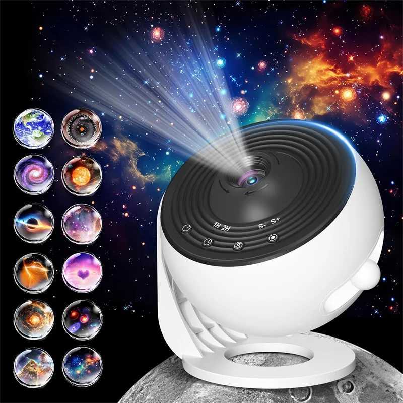 LED Night Light Galaxy Projector Starry Sky Projector 360 Rotate Planetarium Night Lamp For Room Decorative Children Kids Gift H260318
