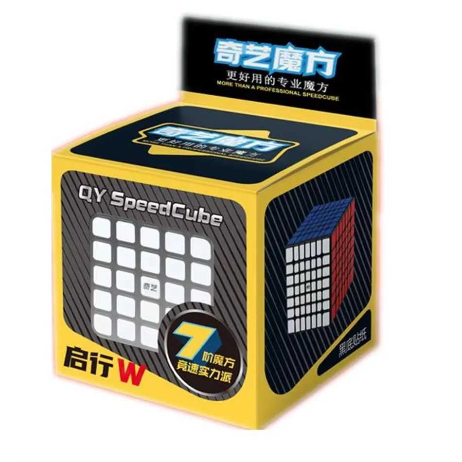 Qiyi Magic Speedcube Black Sticker 6x6x6 7x7x7 Cube Magic 4x4 5x5 6x6 7x7 Speed Puzzle Educational Toy Children Version 2 H260314