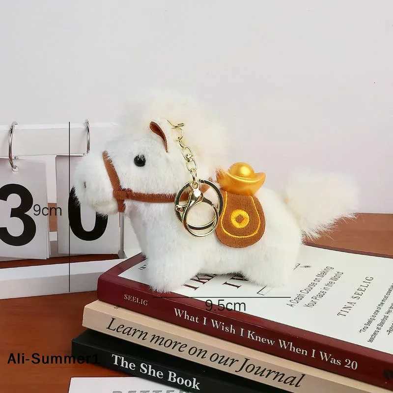 The Year Of Horse Mascot Keychain Chinese New Year 2026 Pendant Cute Cartoon Plush Pony Keyring Spring Festival Party Supplies H260318 - view 7