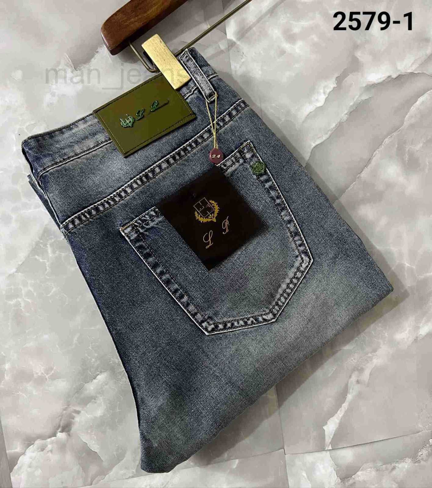 Men's Jeans Designer LP Old Money Style Spring/Summer Cotton Straight Casual men Business Trousers Trendy High-end PSVU