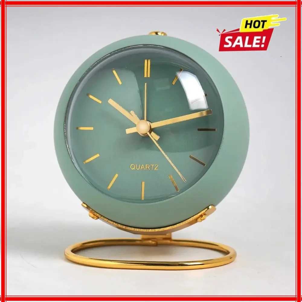 Nordic Creative Electronic Desk Clock Minimalist Childrens Alarm Clock New Desktop Bedside Student Silent Luminous Pointer D260318