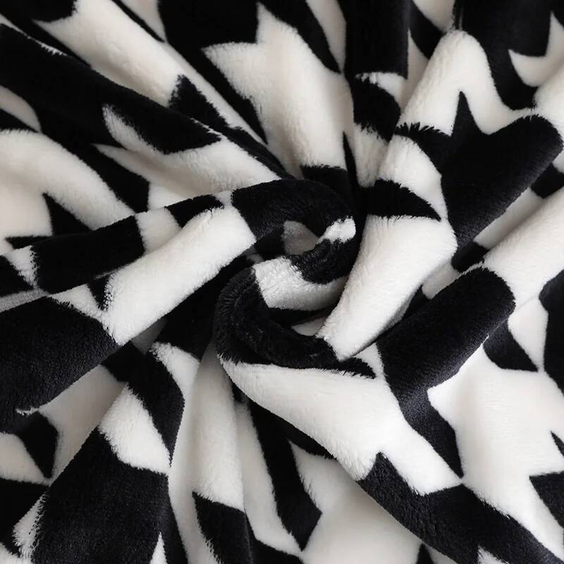 Houndstooth Plaid Blankets Soft Cotton Milk velvet Throw Blanket Office air conditioning nap blanket sofa cover Quilt Home Decor