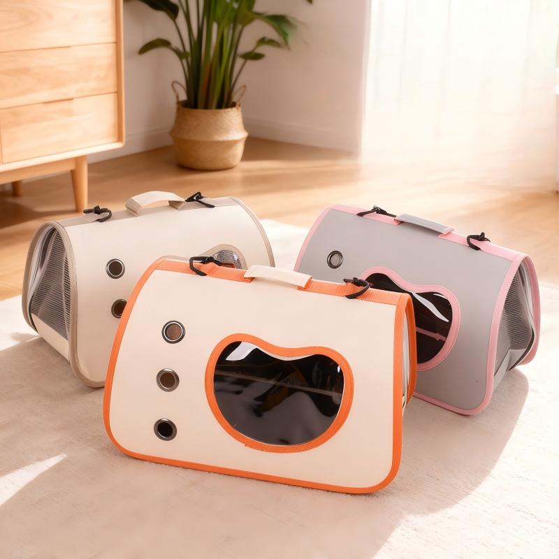 Portable Foldable Pet Carrier Bag for Cats & Small Dogs, Breathable Travel Handbag Shoulder Bag, All Season Pet Outdoor Travel Supplies
