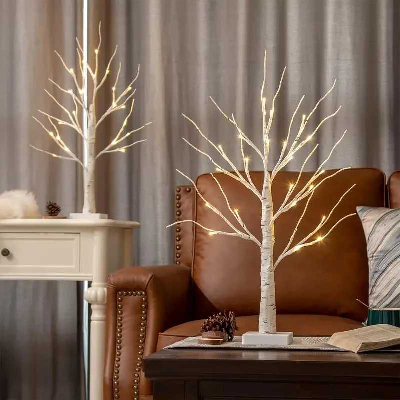 24 Led Easter Twinkling Tree Fairy Light Birch Tree Branches 3AAUSB Powered Tree Lamp For Party Bedroom Chirstmas Decoration H260318