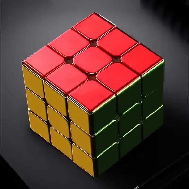 SengSo Metal 3x3 Magnetic Golden Cubo Magic Cube Puzzle Speed Cibe M3 3x3x3 Magico Cubo Cibo Toy H260314