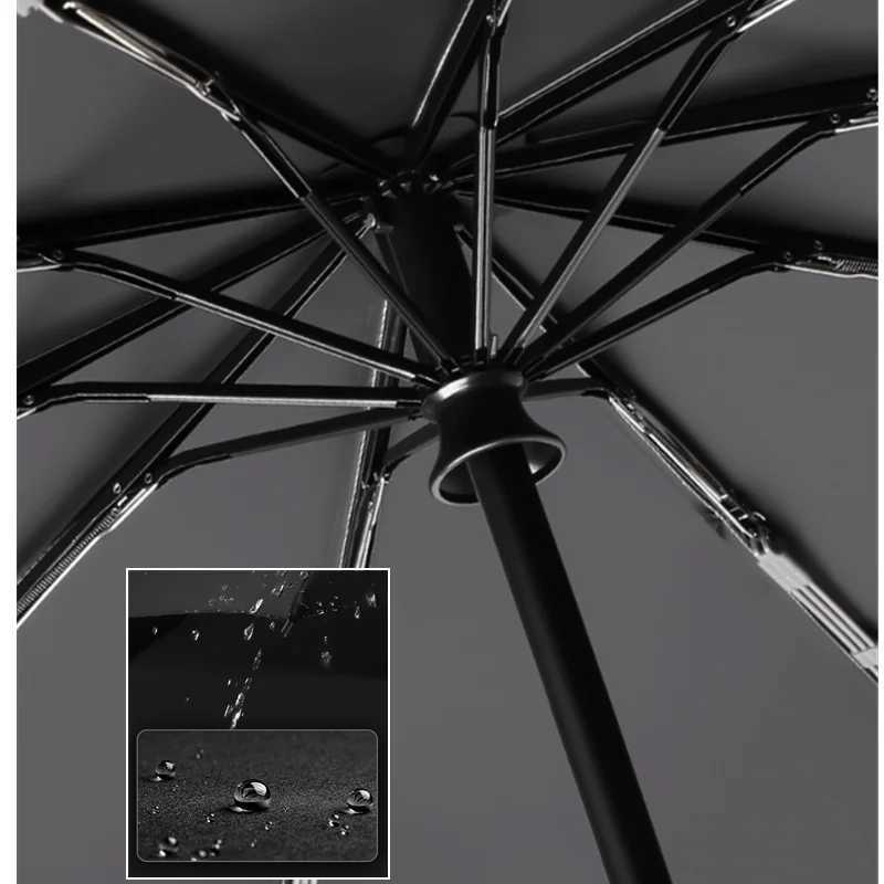 Large 125CM Automatic Folding Umbrella for Men and Women Windproof Strong Sun UV UPF50 Protection Rain Umbrellas Travel H260318 - view 6