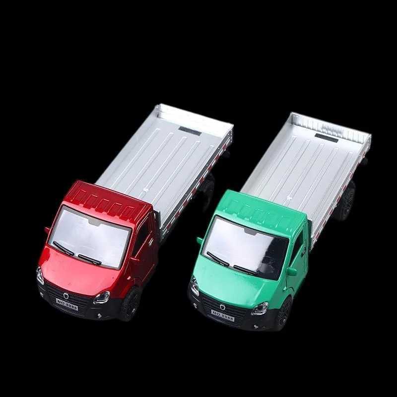 1/36 Scale Alloy Pullback Three-door Truck Stylish Design Can Carry Cargo Boys Toy Die-cast Metal Kids Toy Transport Truck Y260316