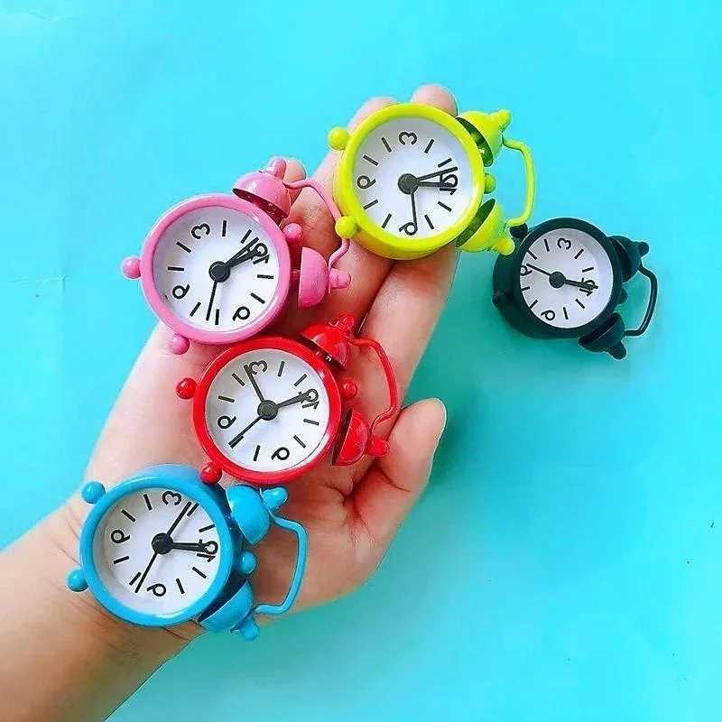 40mm Mini Metal Alarm Clock Creative Student Electronic Alarm Clocks Bedside Alarm Clock Portable Travel Clocks D260318