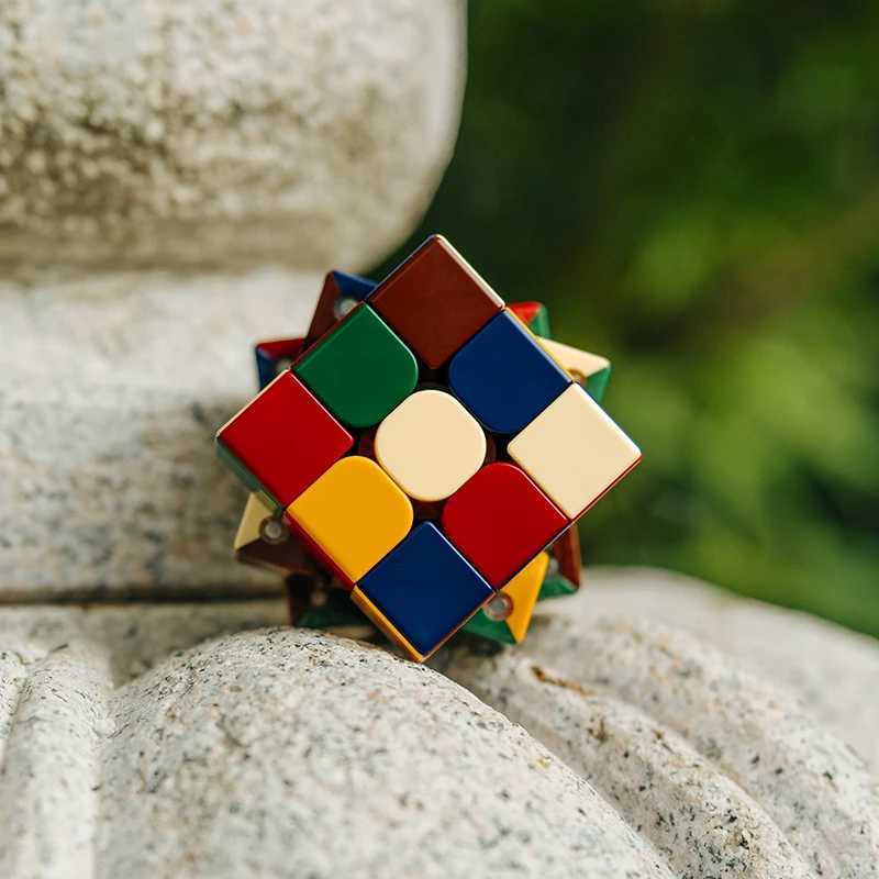 New Color Magic Cube Puzzle Kid Toy 3X3 Professional Cube Single Magnetic Best Gift Fast Silent Zero Delay Ultra-Fast Turning H260314
