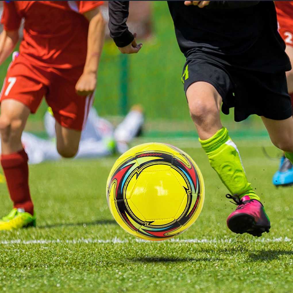 Size 5 Official Soccer Ball PU Wear Resistant Leakproof Pressure Proof Training Match Football for School Club Outdoor Sports M260318