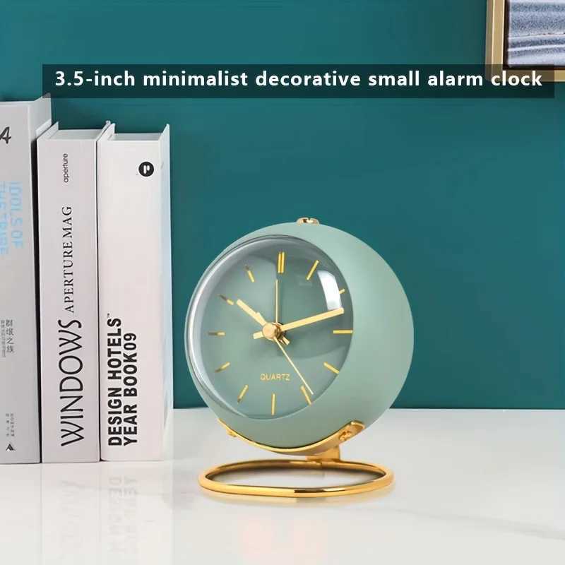 Nordic Creative Electronic Desk Clock - Minimalist Childrens Alarm Clock New Desktop Bedside Student Silent Luminous Pointer D2603181