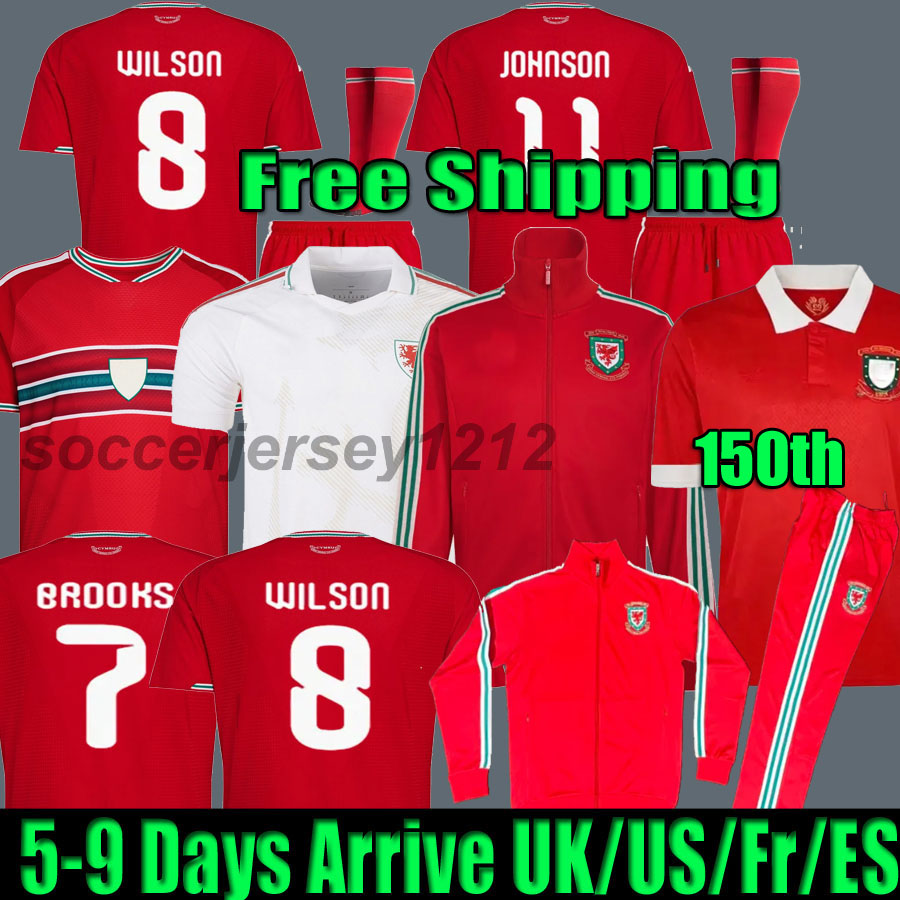 2026 Wales Soccer Jerseys 150th Anniversary Player Fans WILSON ALLEN RAMSEY Rodon VOKES Home Football Shirt 2026 2027 Men kids kit Uniforms Football Shirts